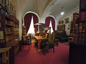 Dmitry Mendeleev's study where he created the now-famous periodic chart of the elements 